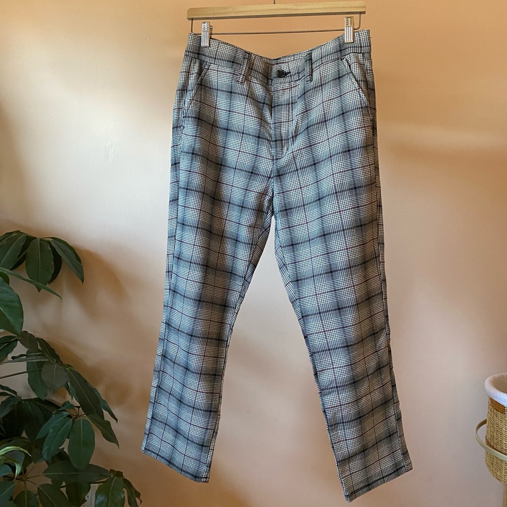 American Eagle Plaid Flannel Stretch Ankle Pant